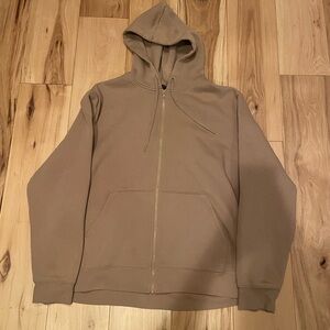 Men’s Tan Zip Up Hoodie